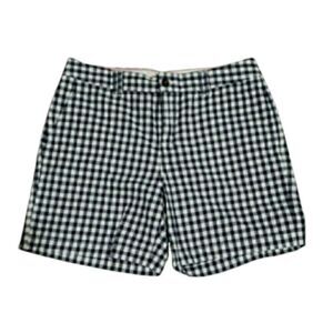 Bass blue & white plaid chino shorts